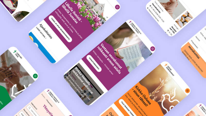 Lukkari-sivustojen mobiilikäyttöliittymiä